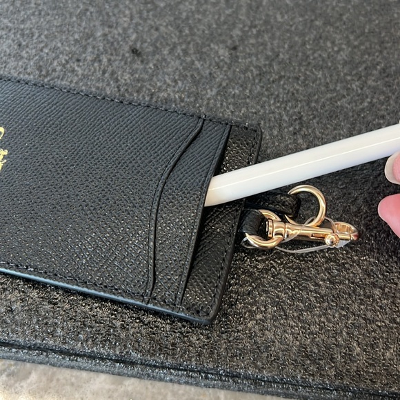 Coach Black ID Lanyard - Picture 8 of 10